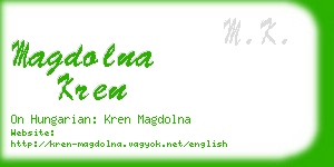 magdolna kren business card